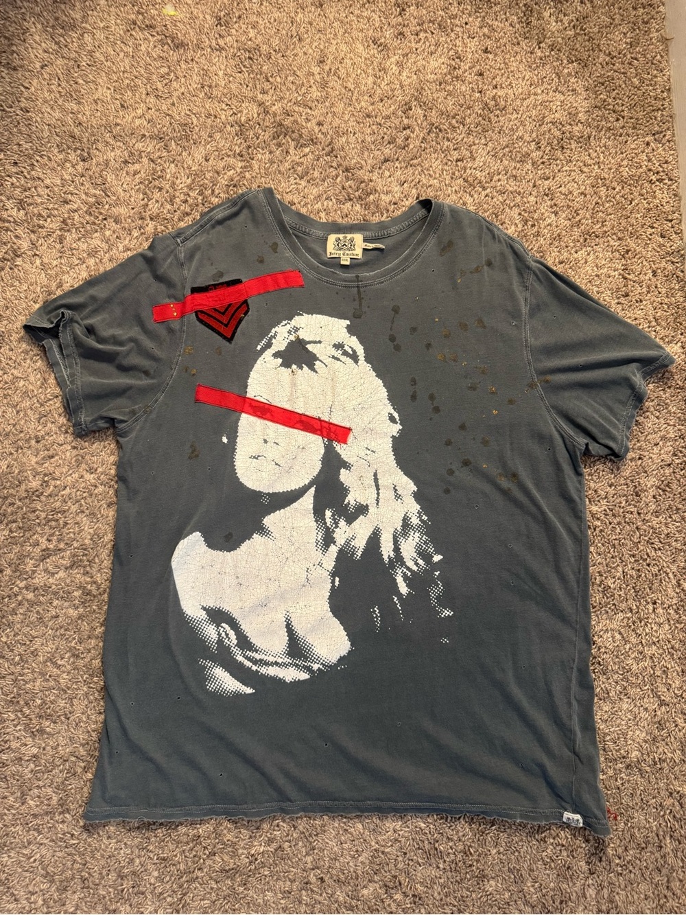 Juicy Couture Men’s Distressed T-Shirt